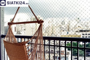 Siatki Trzebnica - Zabezpieczająca siatka ze sznurka na balkon dla terenów Trzebnicy